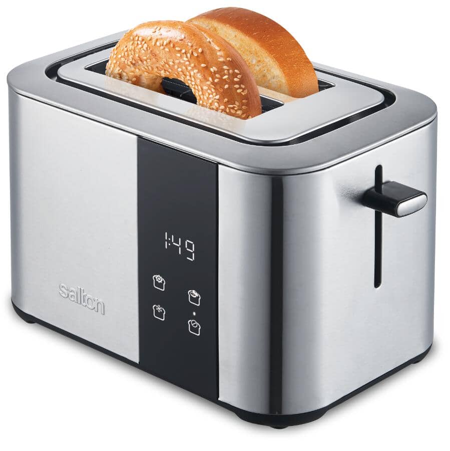 2 Slice Digital Countdown Stainless Steel Toaster - with Extra Wide Slots