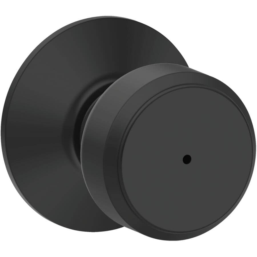 Bowery Privacy Knobset - Matte Black