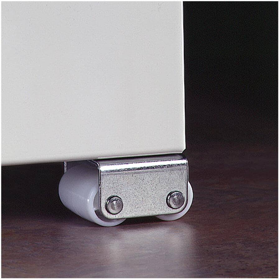 4 Pack 22mm White Appliance Casters