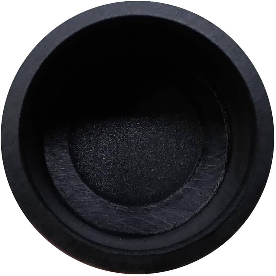 5/8" Black Plastic Furniture Leg Tips - 4 Pack