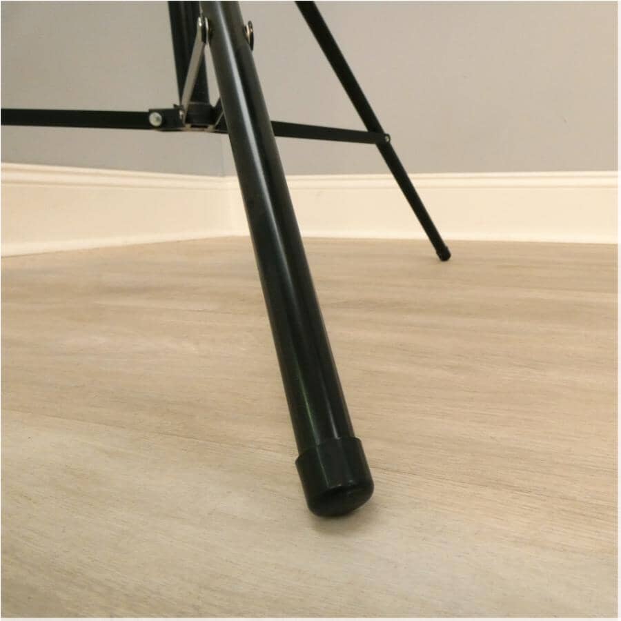 5/8" Black Plastic Furniture Leg Tips - 4 Pack