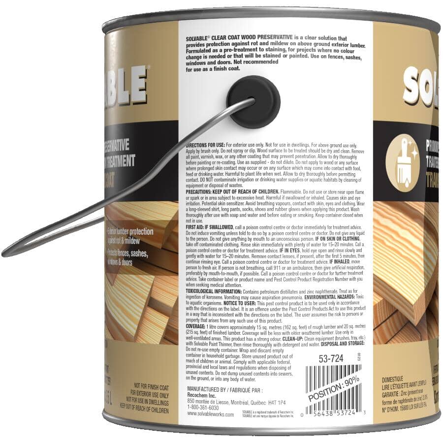Wood Preservative - Clear Coat, 3.5 L