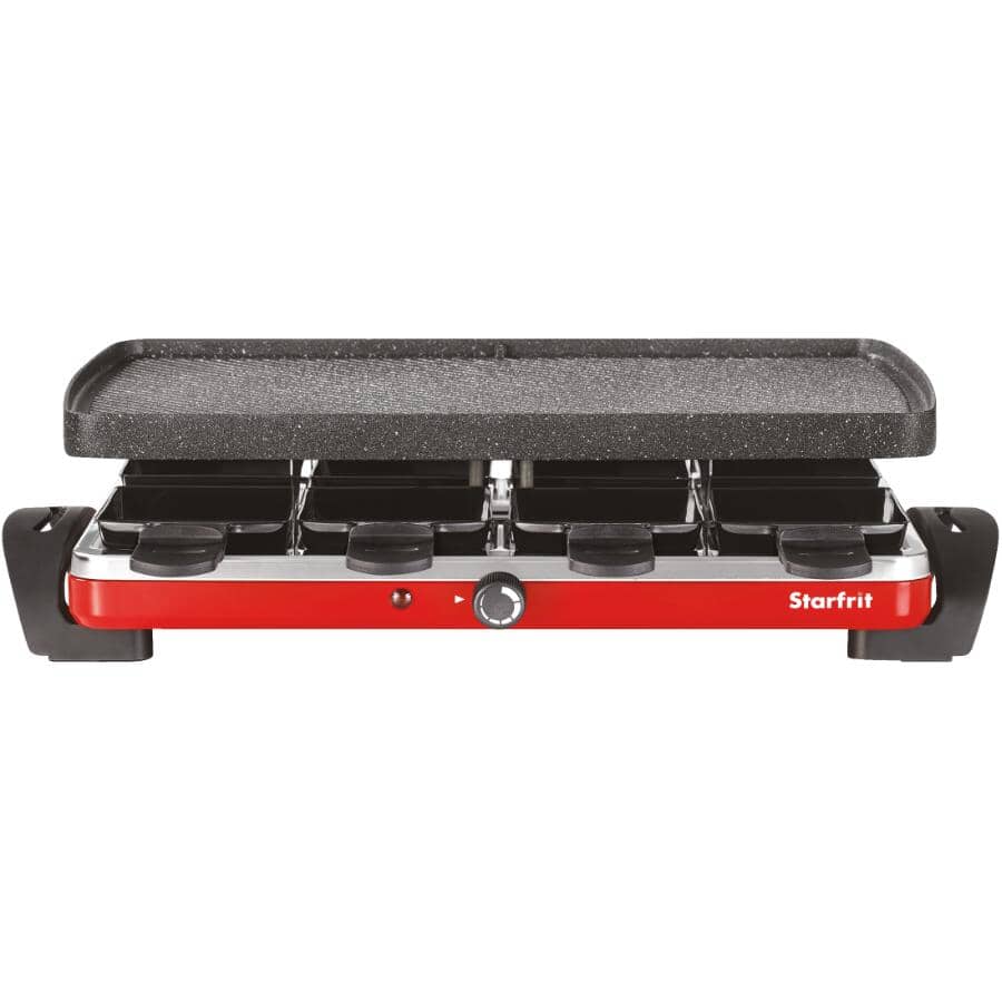 The Rock Electric Raclette Party Grill - 8 Person, Black