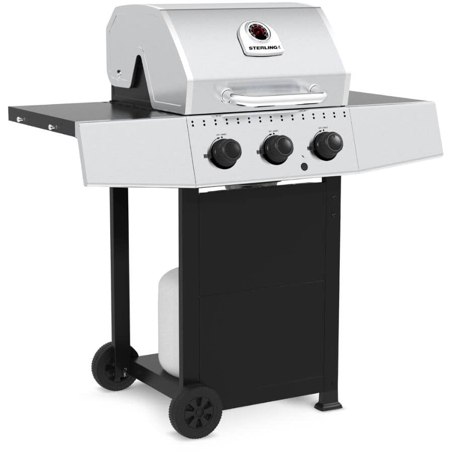 3 Burner Propane BBQ Cart - 30,000 BTU
