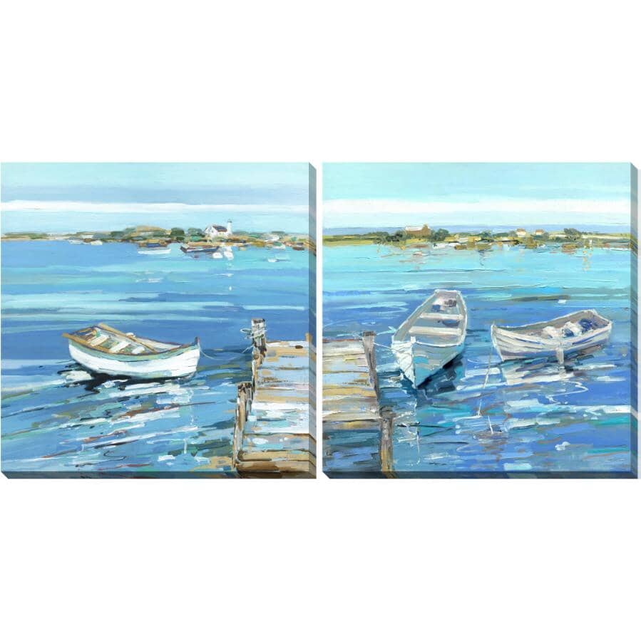 16" x 16" Serenity Row Wall Plaques - 2 Pack