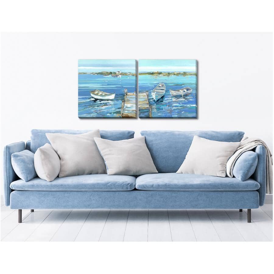 16" x 16" Serenity Row Wall Plaques - 2 Pack