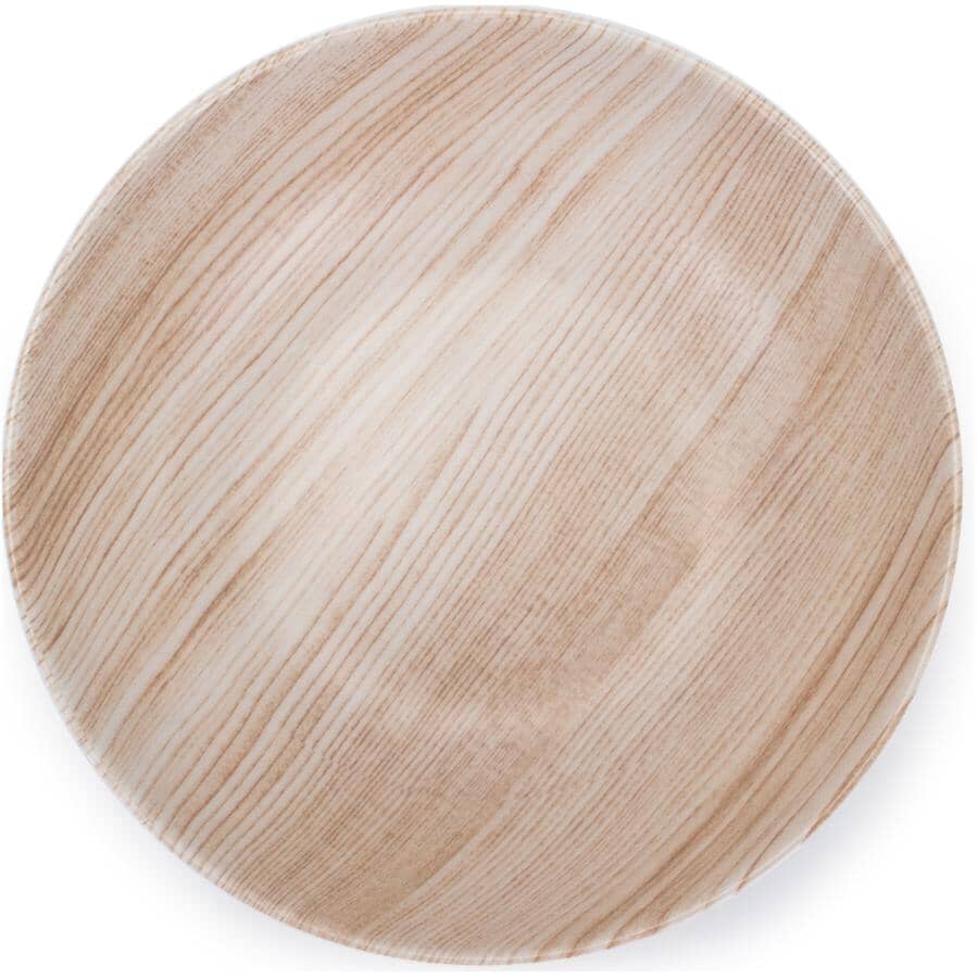 Melamine Salad Bowl with Wood Grain - 7.5"