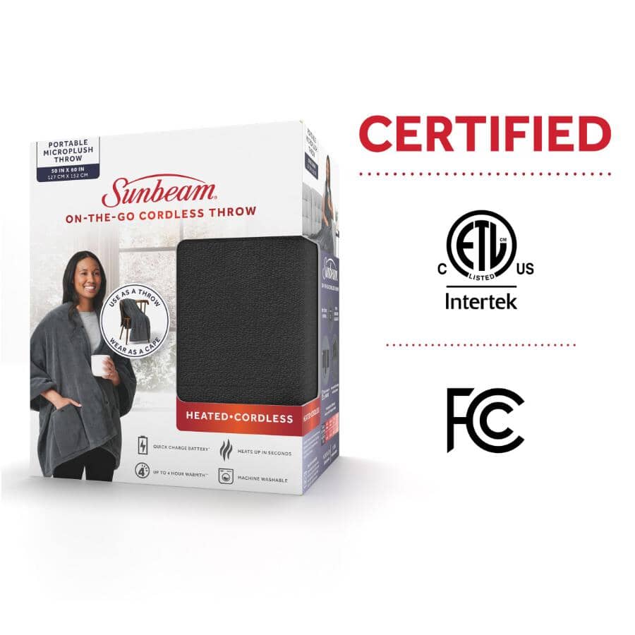 On-The-Go Heated Electric Throw