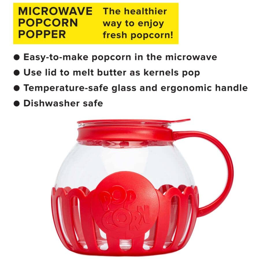 Glass Microwave Popcorn Popper - 1.5 Qt