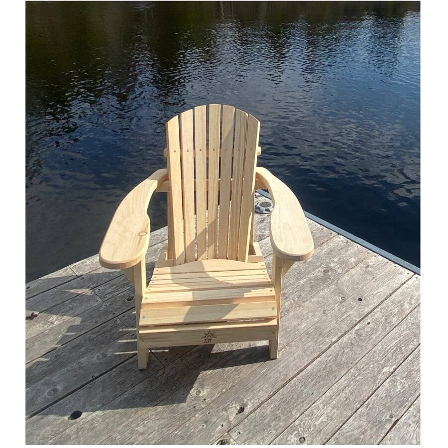 Baby Bear Pine Adirondak Chair - Unfinished