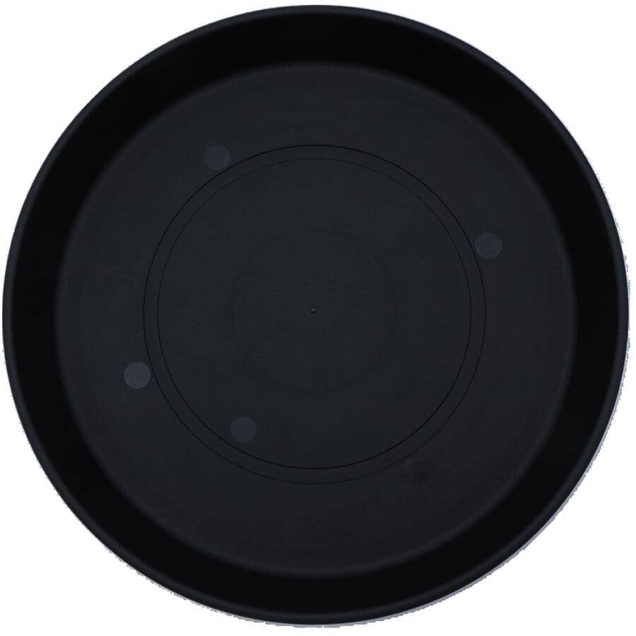 10" Classic Prima Resin Planter Saucer - Black