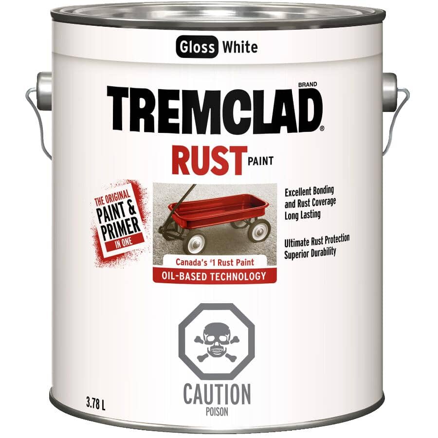 Rust Paint - Gloss White, 3.78 L