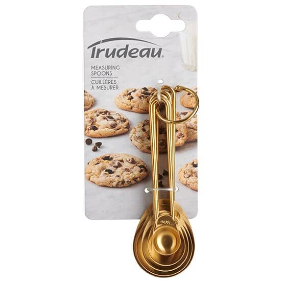Stainless Steel Measuring Spoon Set - Gold, 5 Piece