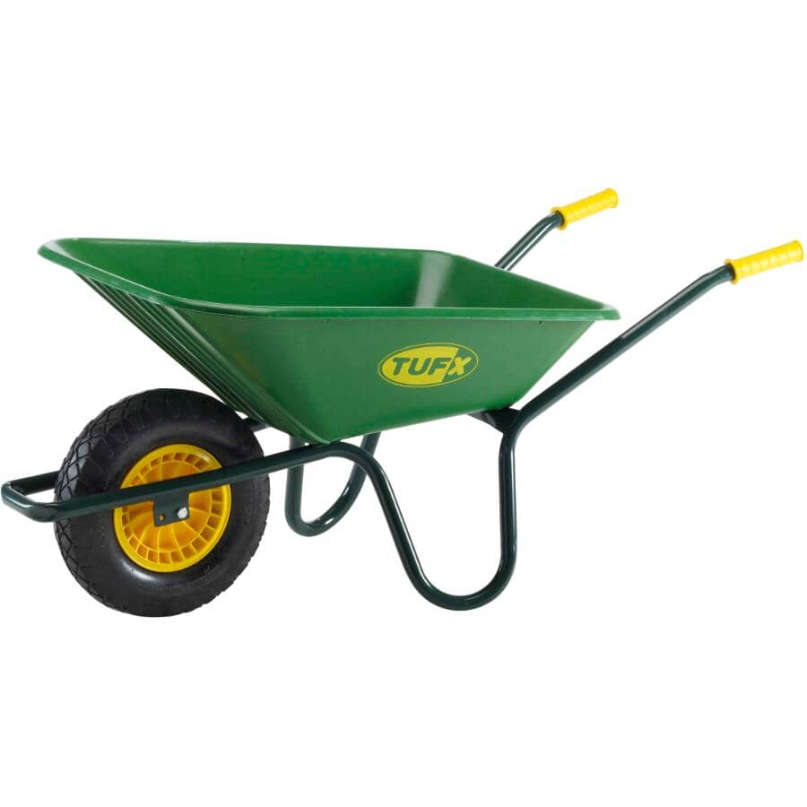 5 Cu. Ft Poly Tray Wheelbarrow