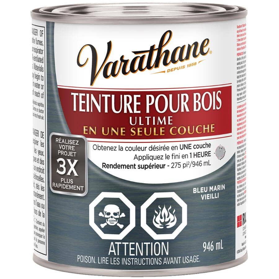 Ultimate Wood Stain - Worn Navy, 946 ml