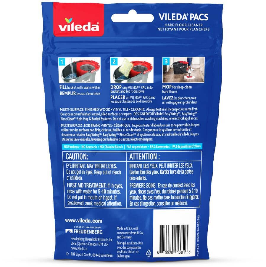 Floor Cleaning Pacs - Citrus, 10 Pack