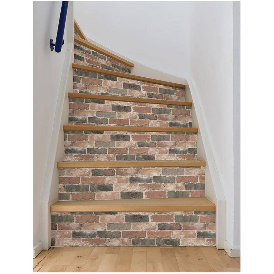 Newport Peel & Stick Wallpaper - Reclaimed Brick, 20.5" x 18'