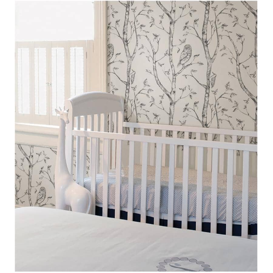 Woods Peel & Stick Wallpaper - Grey, 20.5" x 18'