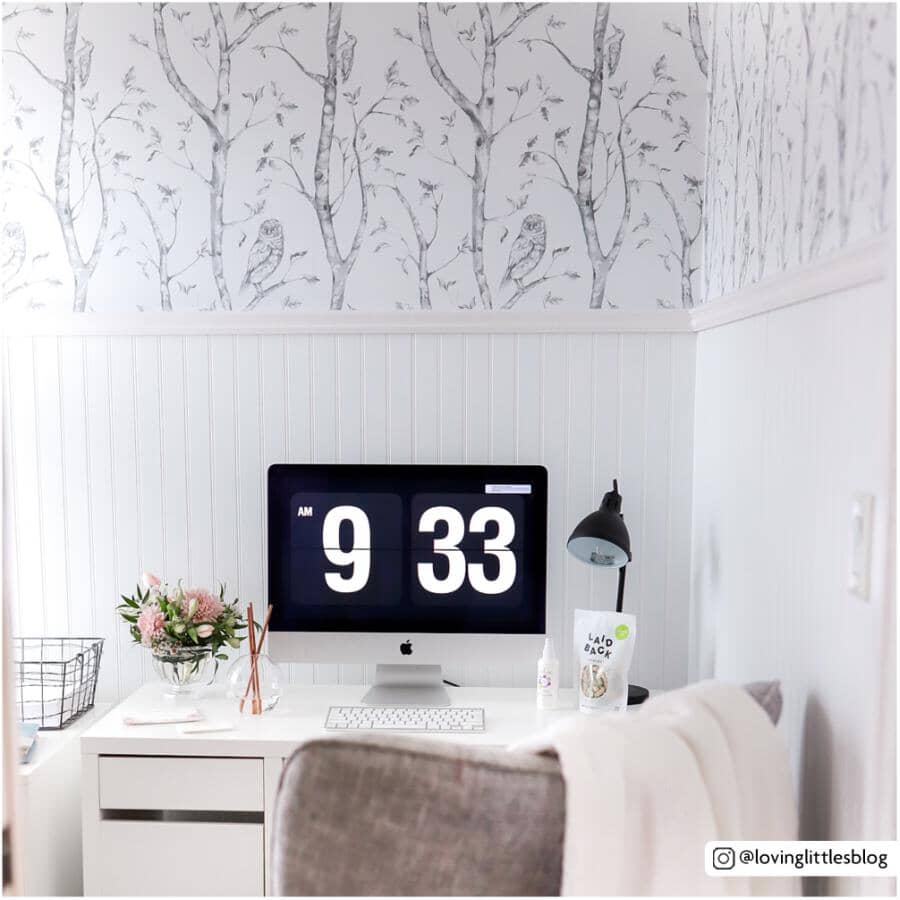 Woods Peel & Stick Wallpaper - Grey, 20.5" x 18'