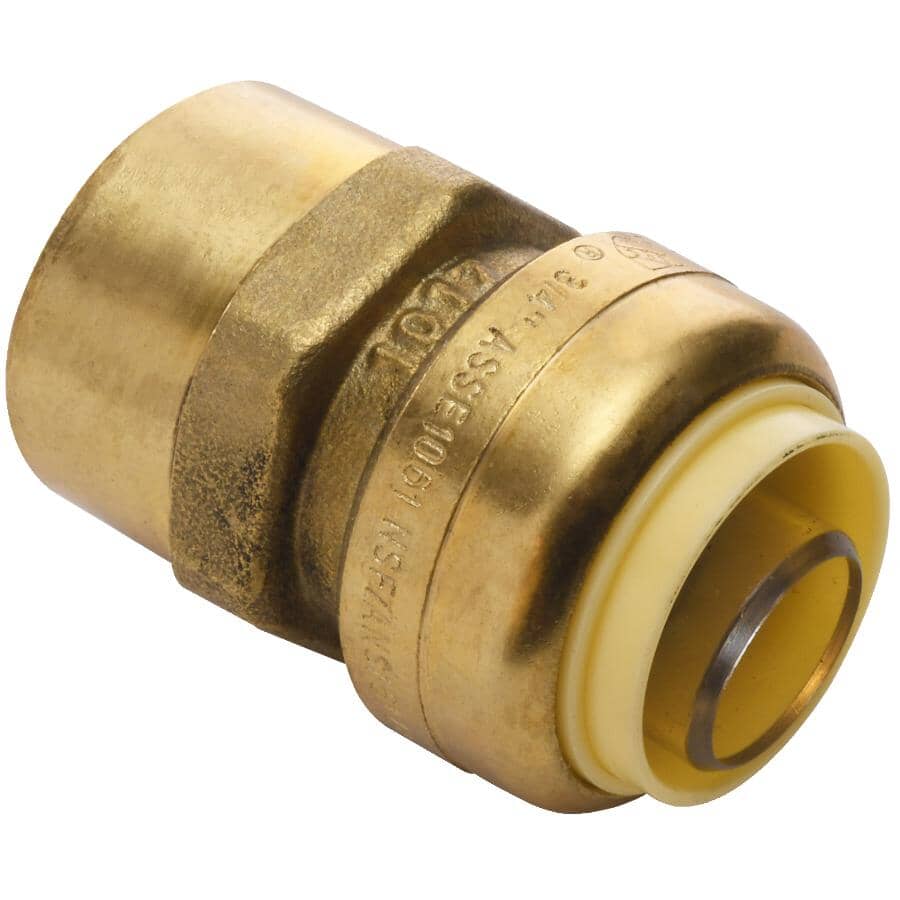 3/4" Push Fit x 3/4" FPT Push 'N' Connect Brass Adapter
