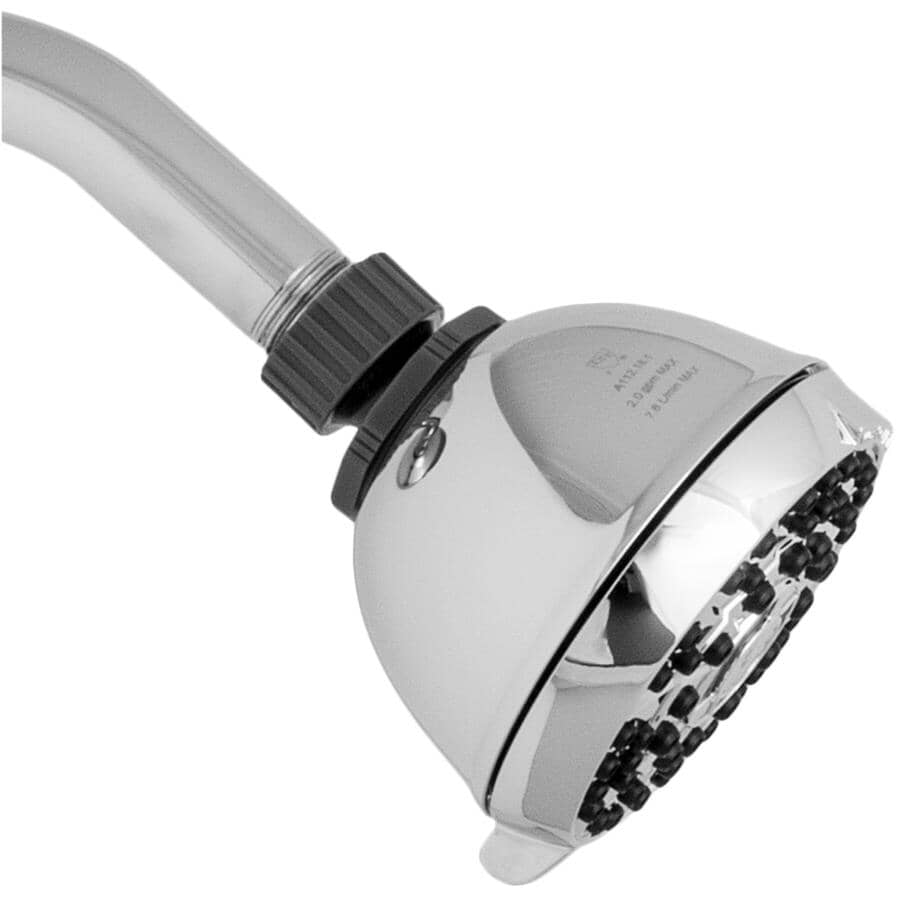 PowerPulse 6 Setting Wall Mount Showerhead - Chrome