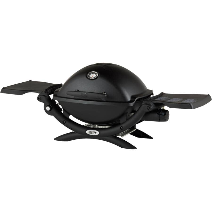 Q1200 Series Portable Propane BBQ - 189 sq. in. + 8,500BTU + Black