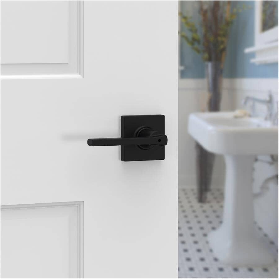 Casey Privacy Door Leverset - Matte Black