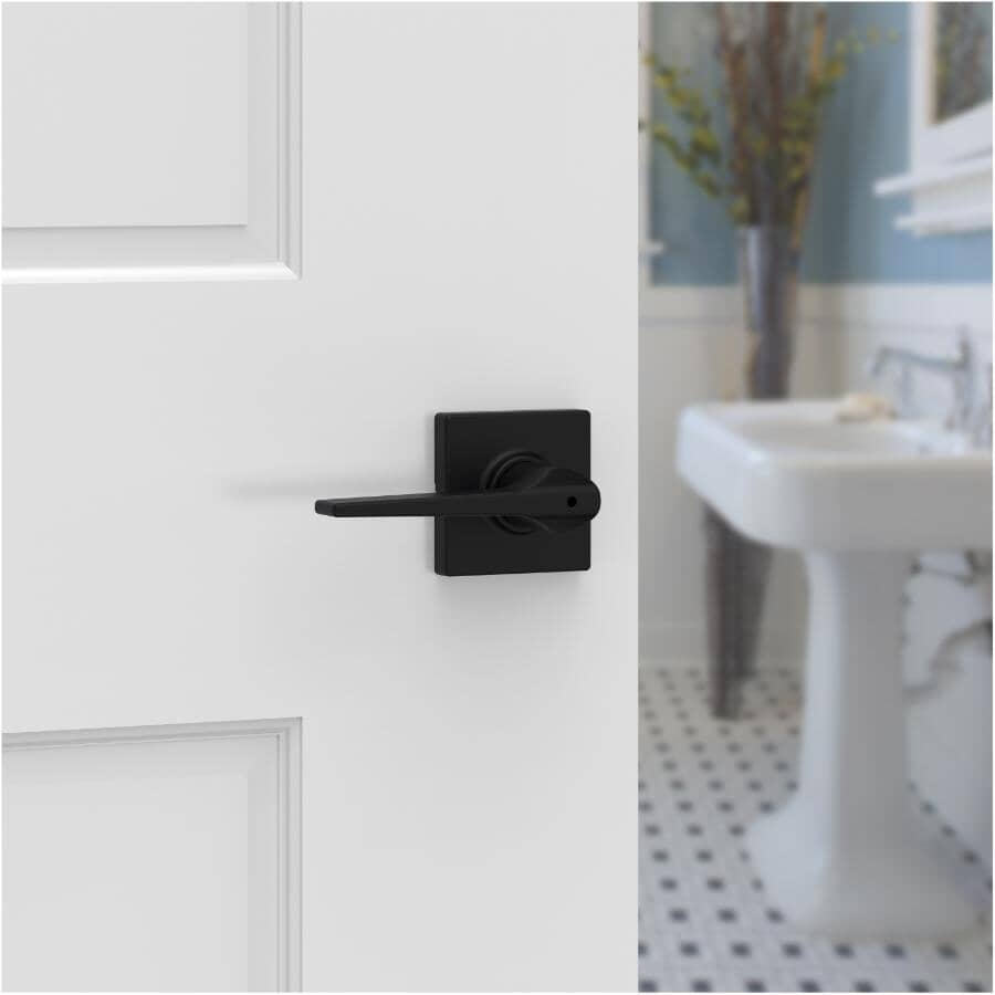 Hollis Privacy Door Leverset - Matte Black
