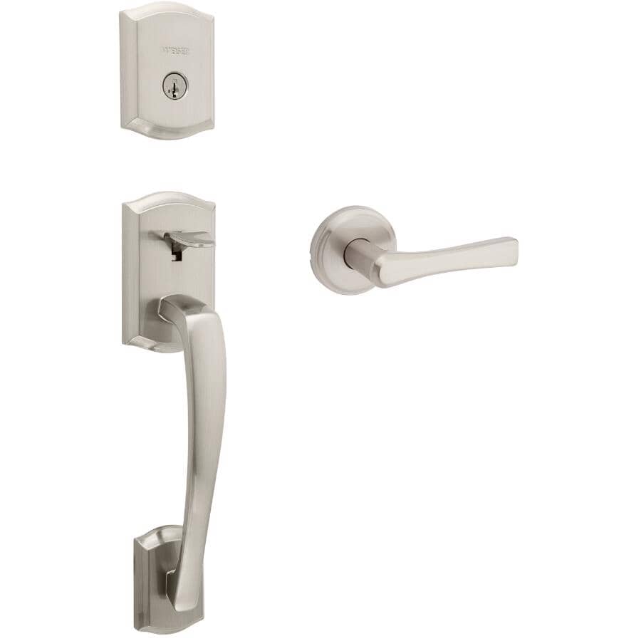 Prescott / Katella Entrance Gripset - Satin Nickel