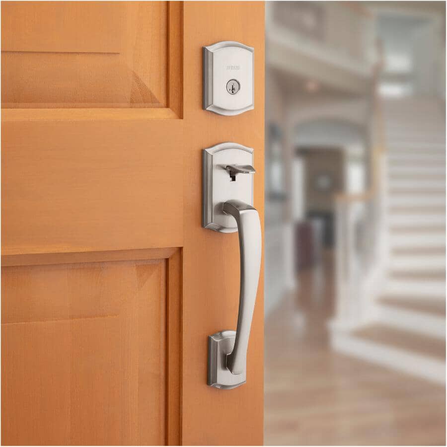 Prescott / Katella Entrance Gripset - Satin Nickel