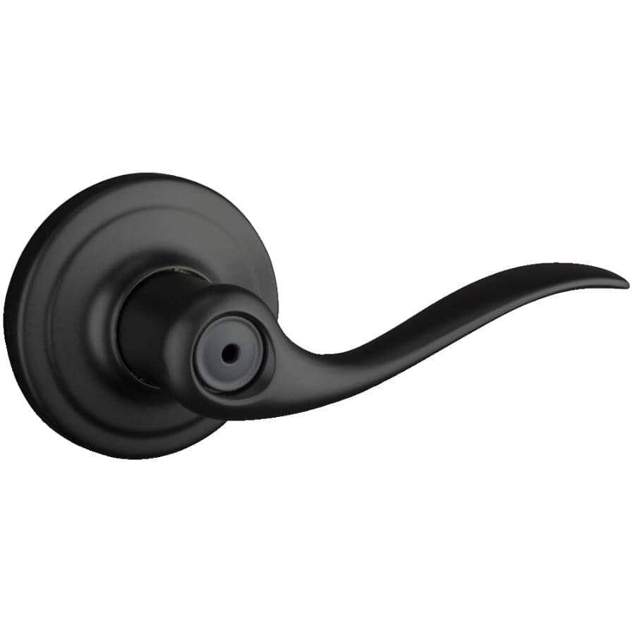 Toluca Privacy Door Leverset - Matte Black