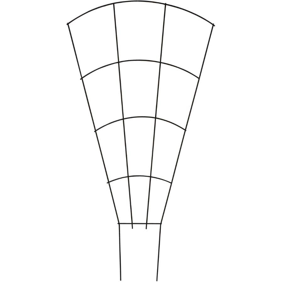 37" x 20" Black Wire Garden Pot Trellis