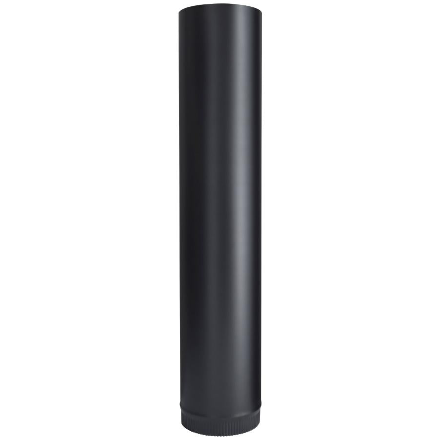 7" Diameter x 36"L 24 Gauge Black Stove Pipe