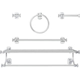 5 Piece Peyton Bath Accessory Set - Chrome