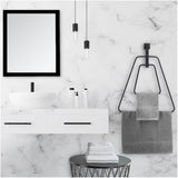 Wright Double Triangle Towel Ring - Matte Black