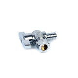 1/2" PEX x 3/8" Compression Quarter-Turn Angle Stop Valve