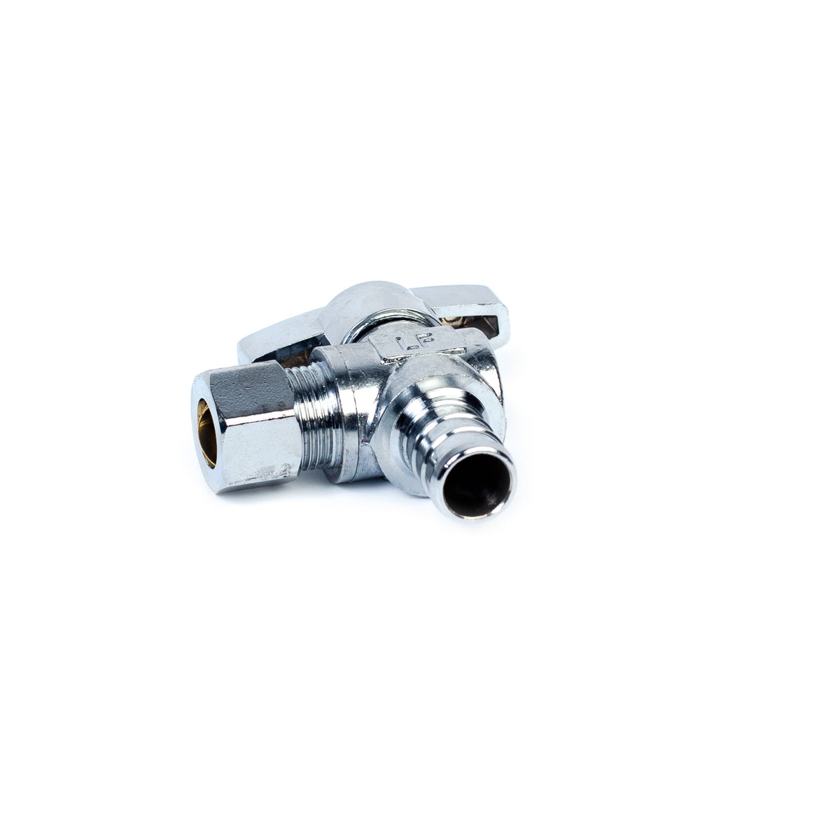 1/2" PEX x 3/8" Compression Quarter-Turn Angle Stop Valve