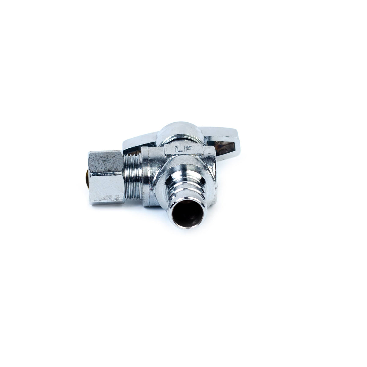 1/2" PEX x 3/8" Compression Quarter-Turn Angle Stop Valve