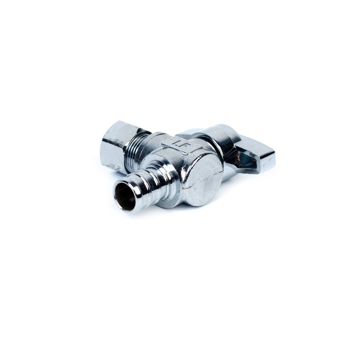 1/2" PEX x 3/8" Compression Quarter-Turn Angle Stop Valve