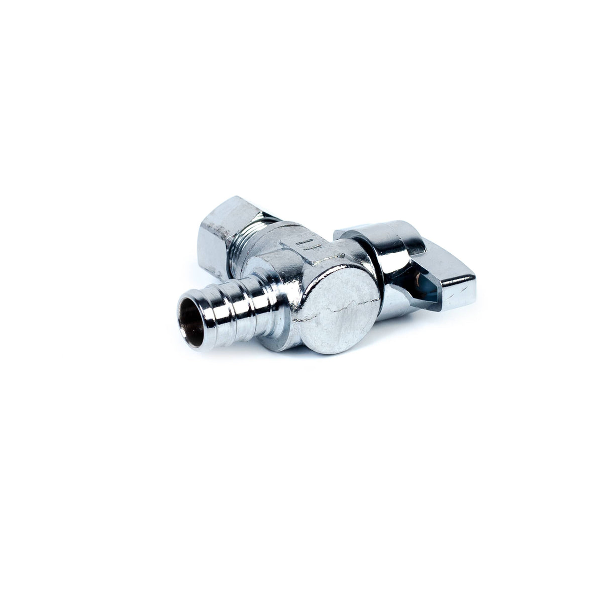 1/2" PEX x 3/8" Compression Quarter-Turn Angle Stop Valve