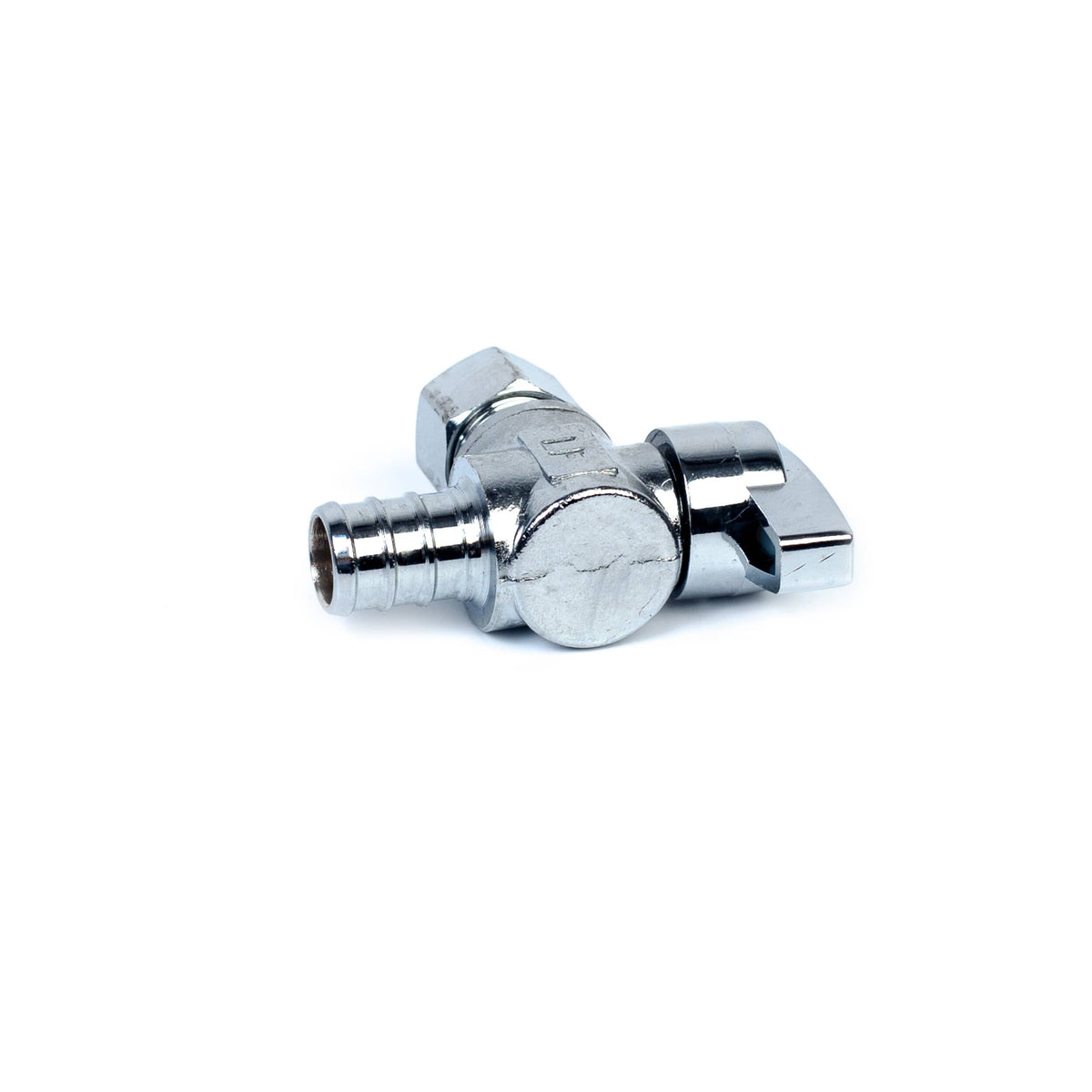 1/2" PEX x 3/8" Compression Quarter-Turn Angle Stop Valve