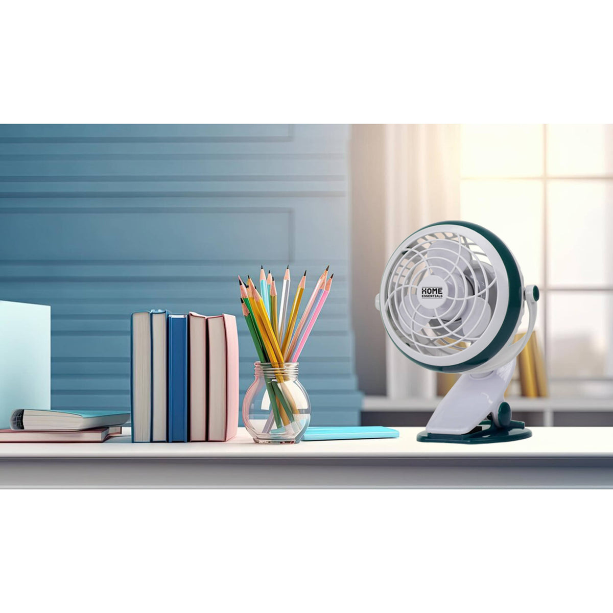 4" Personal USB Table Top Fan with Clip