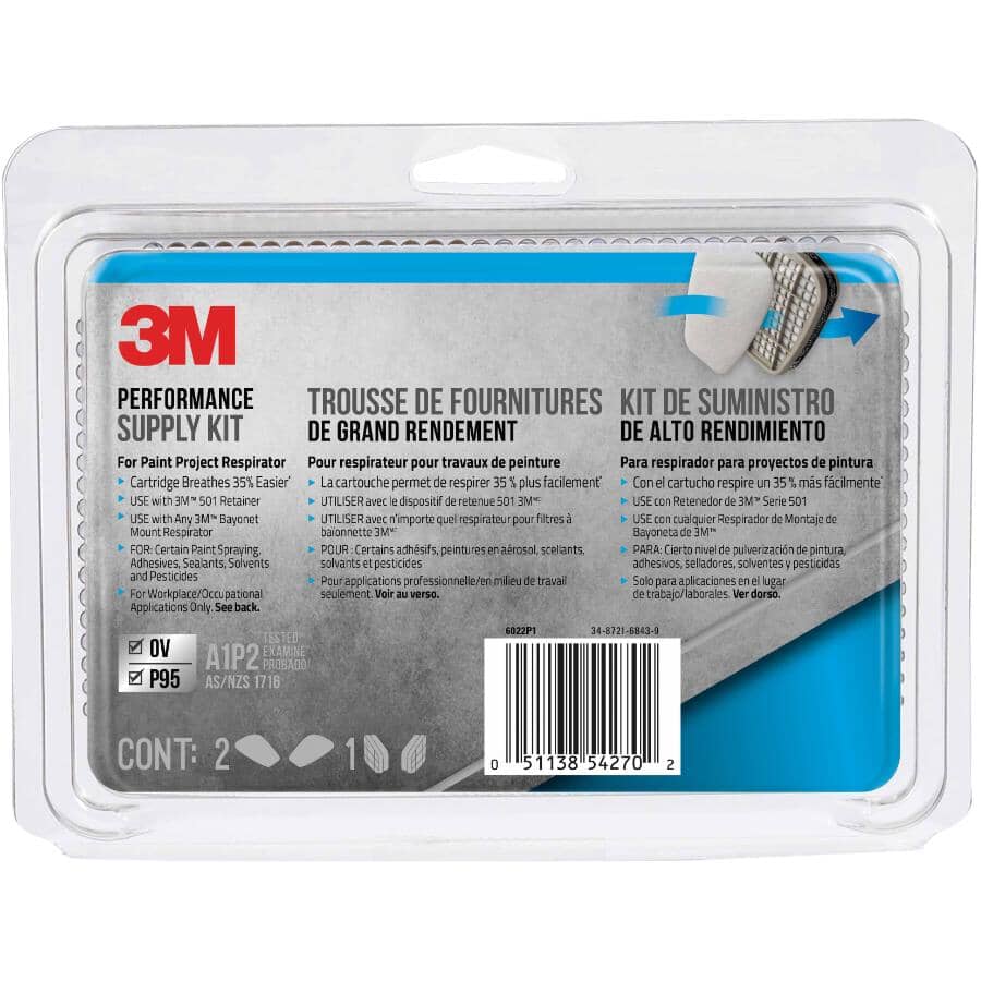 P95 Performance Supply Kit - for Paint Project Respirator