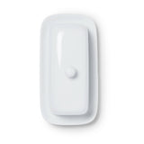 Butter Dish with Cover - White