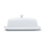 Butter Dish with Cover - White