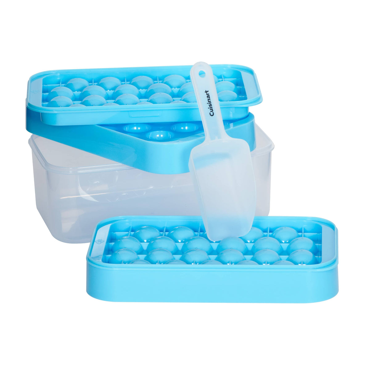 7 Piece Round Ice Cube Tray and Storage Set