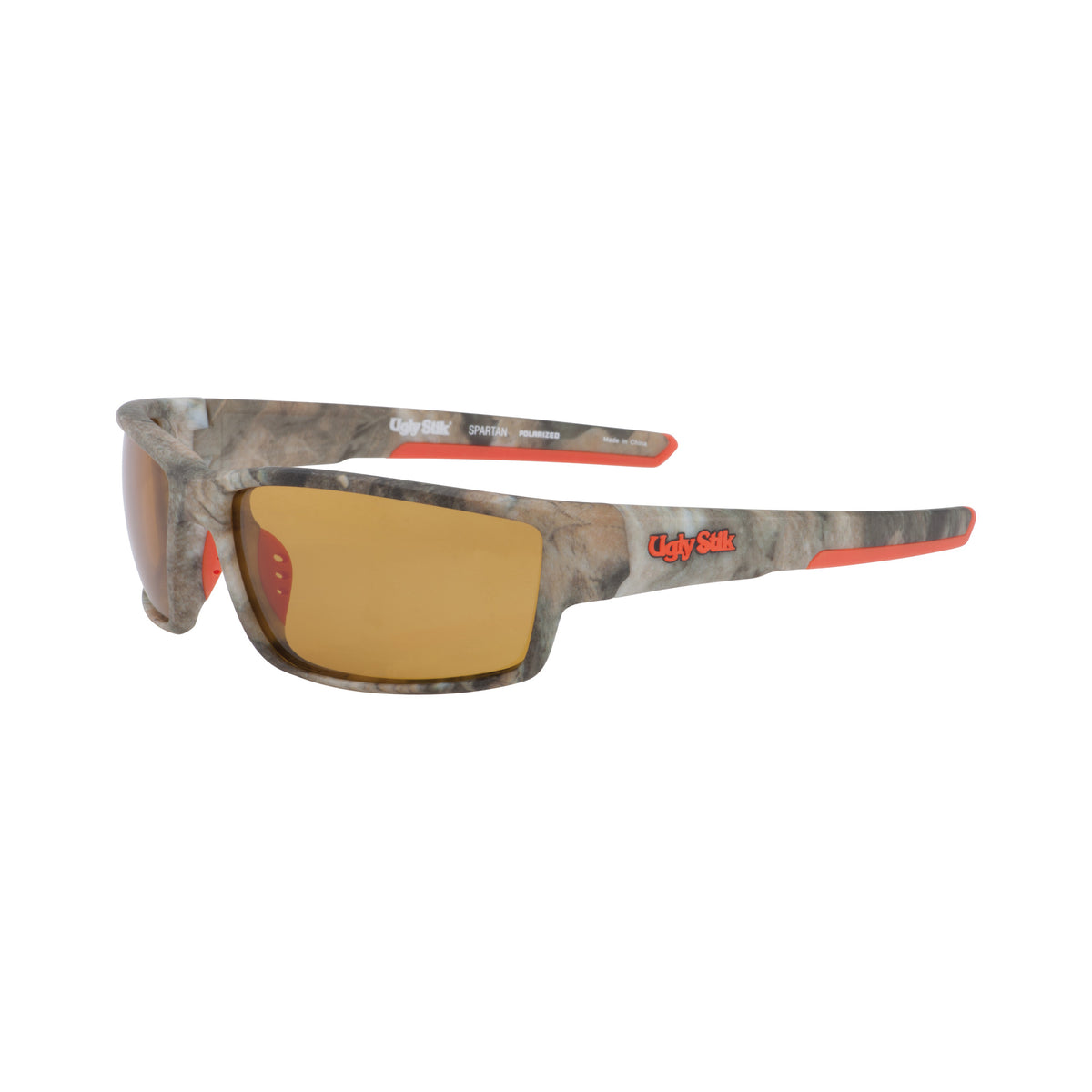 Shakespeare USSPARTANMCMBLZA Ugly Stik Spartan Sunglasses M/L Matte Camo/Amber Medium Light