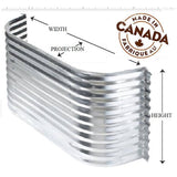 49" x 30" x 22" Galvanized Egress Window Well