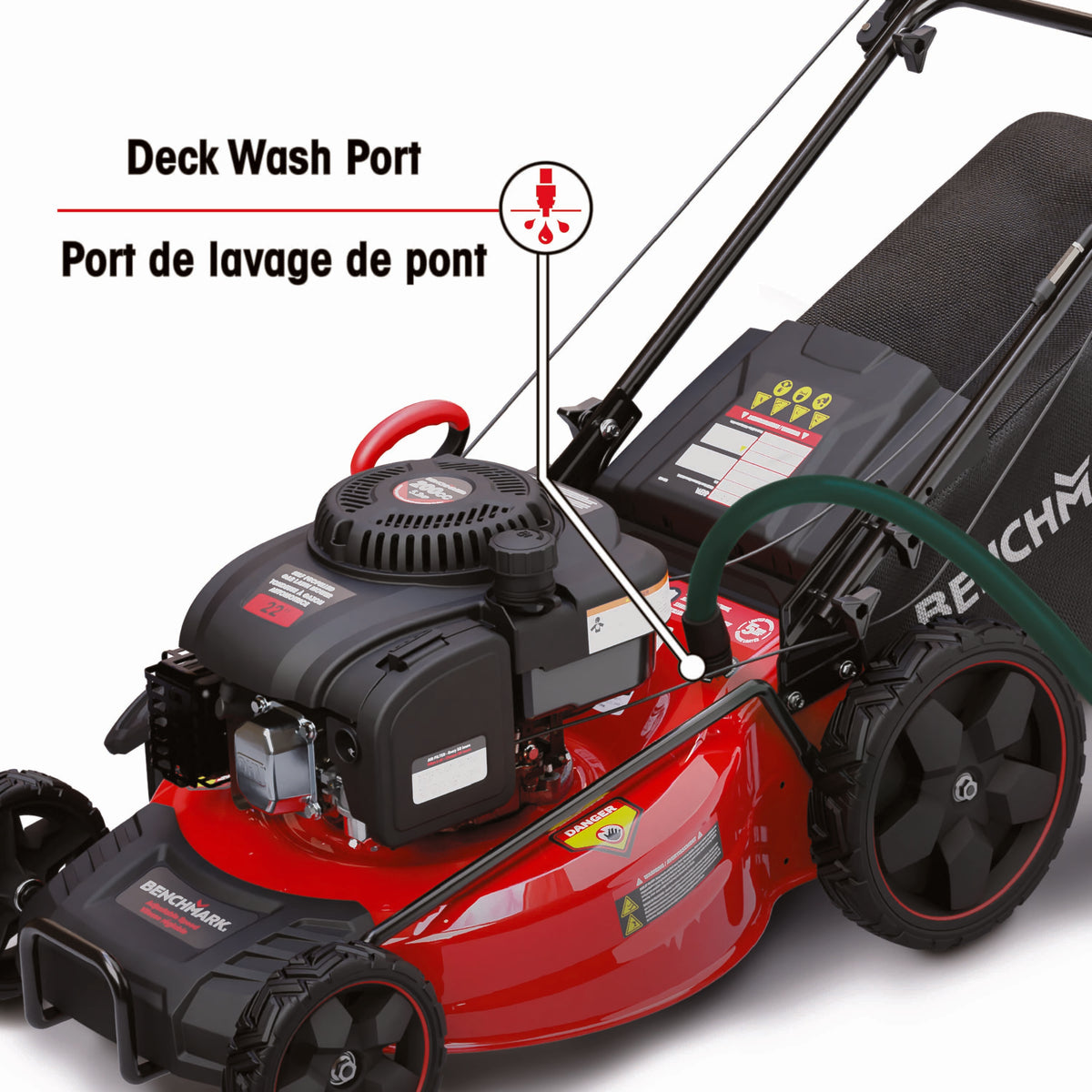 200cc Self-Propelled Gas Lawn Mower - with Variable Speed & Electric Start, 22"