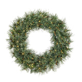 25" Cashmere Wreath - 80 Warm White Micro LED Lights